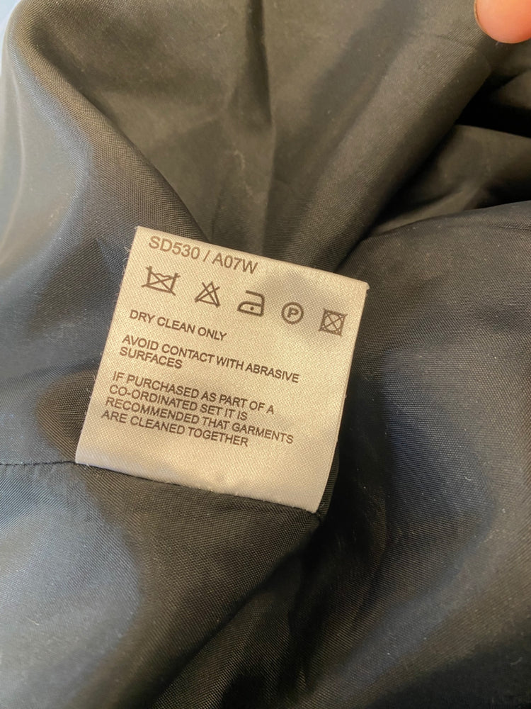 Fabulous Whistles mini Skirt Uk8 Black Bow detail SN005