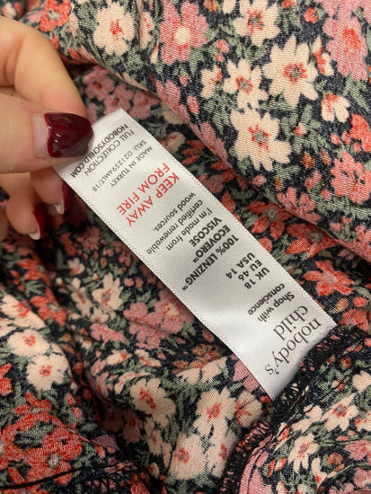 Fabulous Nobody’s child Dress UK18 Multicolor pink tie waist NKS01