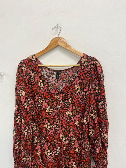 Fabulous Nobody’s child Dress UK18 Multicolor pink tie waist NKS01