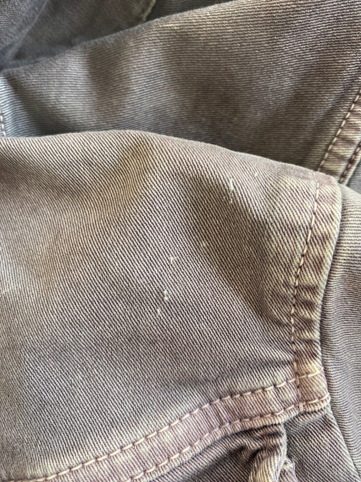 Fabulous Kookai Purple Wash Distress Look Denim Jacket UK8 KB001