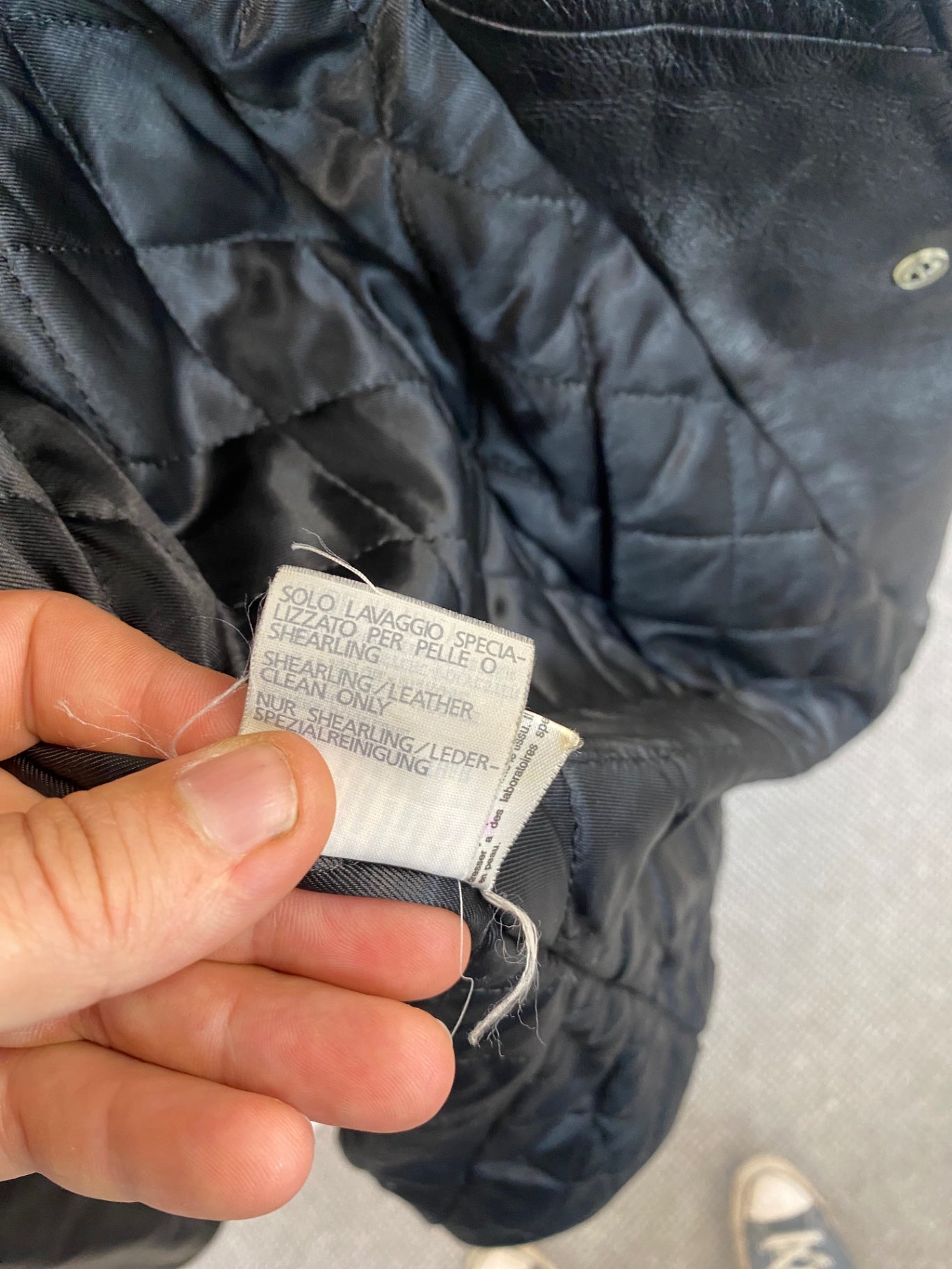 Fabulous Marella Leather Coat UK14 Black KB001