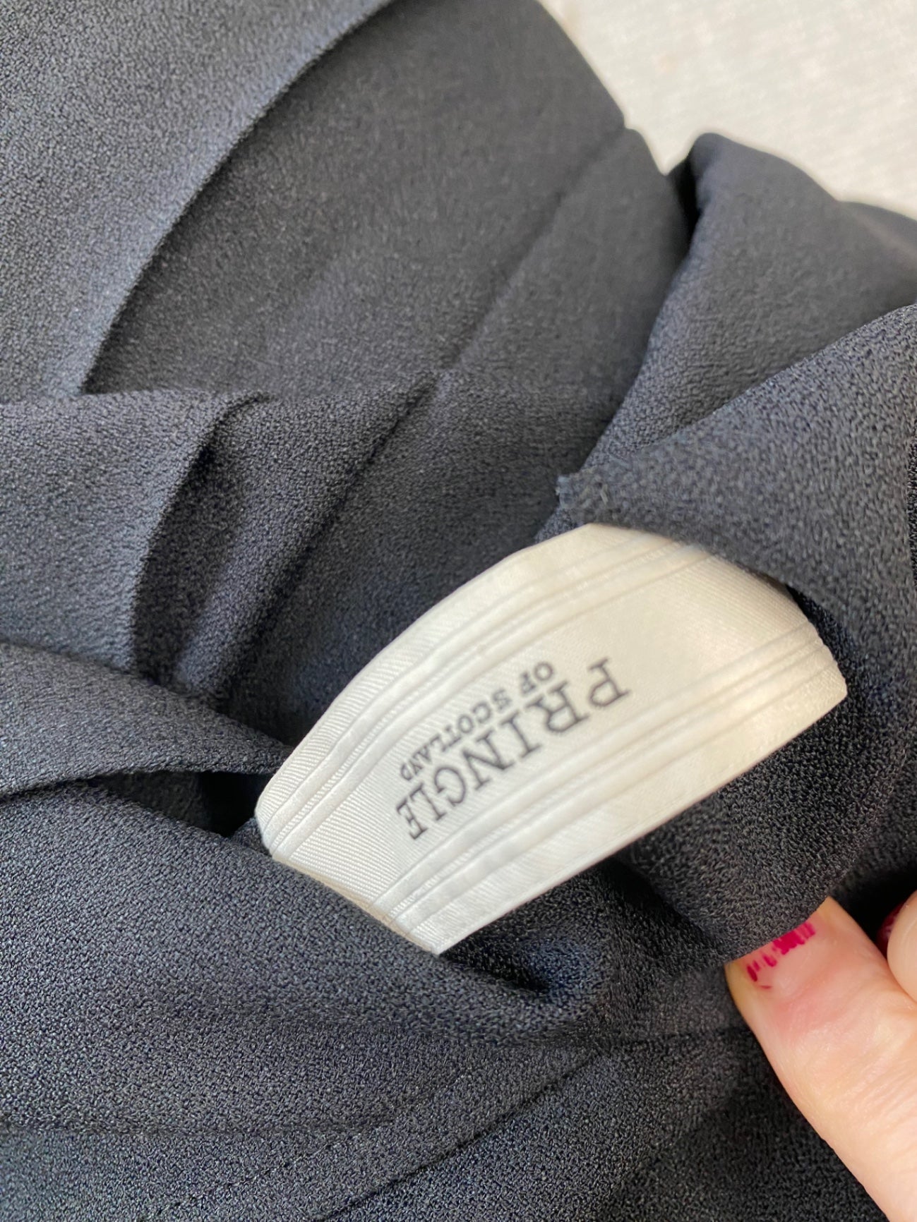 Fabulous Pringle Black tennis Dress Uk8 Black Crepe KB001