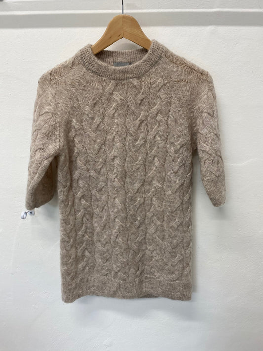 Fabulous COS mohair blend lightweight Sweater UkXS Beige Brown KB001