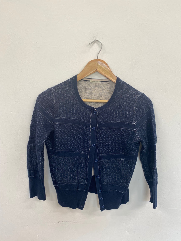 Fabulous Intimissimi Navy Floral Knit Cardigan UK S KB001