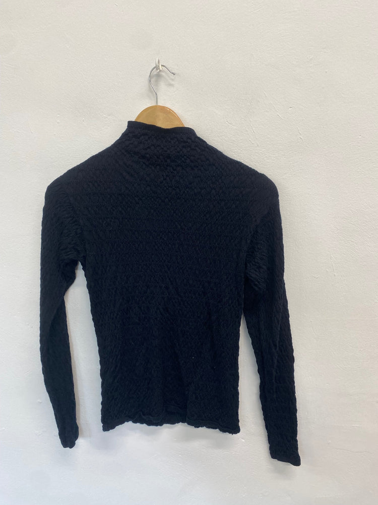 Fabulous Uniqlo Long sleeve top UK S Black KB001