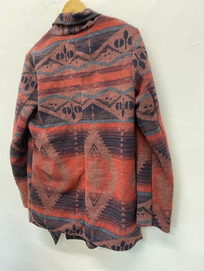 Fabulous Only Anno 1995 Blanket coat UkM Red Aztec blanket KB001