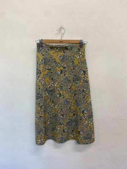 Fabulous Guardaroba Skirt UK XS Lime paisley KB001