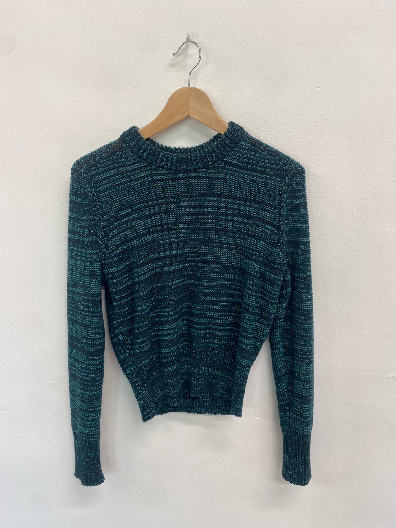 Fabulous Uniqlo U Sweater knit UK XS Dark Green KB001