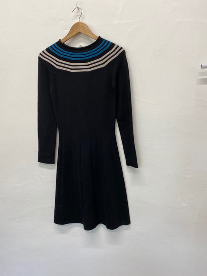 Fabulous Agnes B merino wool Dress UKS Black KB001