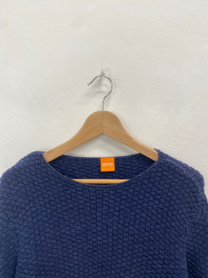 Classic Hugo Boss Sweater UK M Navy knit KB001