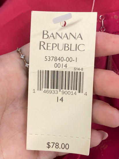 Fabulous Banana Republic Skirt Uk14 Red pattern LM004