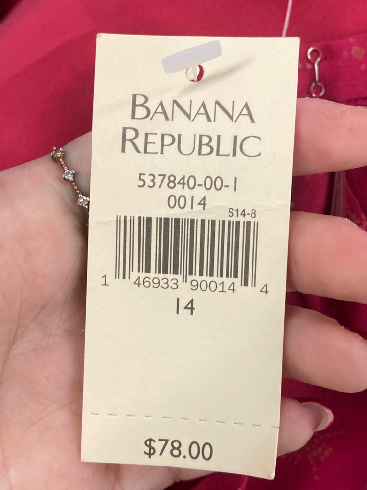 Fabulous Banana Republic Skirt Uk14 Red pattern LM004