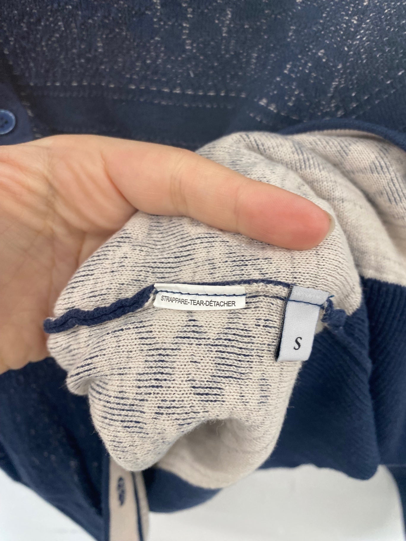 Fabulous Intimissimi Navy Floral Knit Cardigan UK S KB001