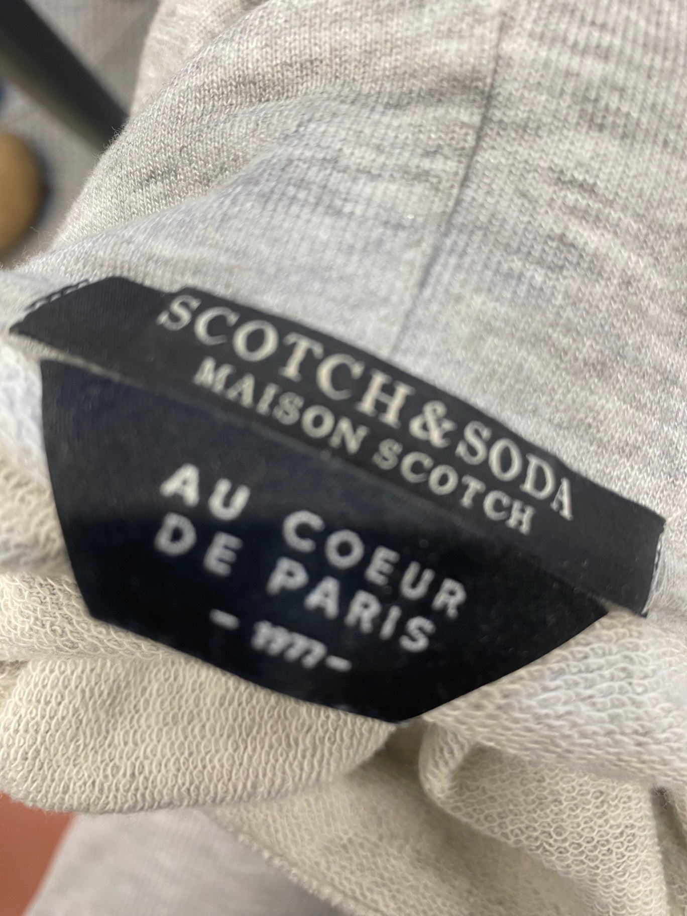 Fabulous Scotch & Soda Hoodie UK S Grey petite KB001