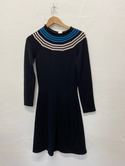 Fabulous Agnes B merino wool Dress UKS Black KB001