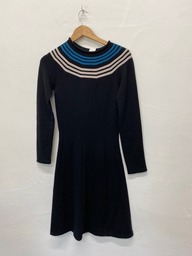 Fabulous Agnes B merino wool Dress UKS Black KB001