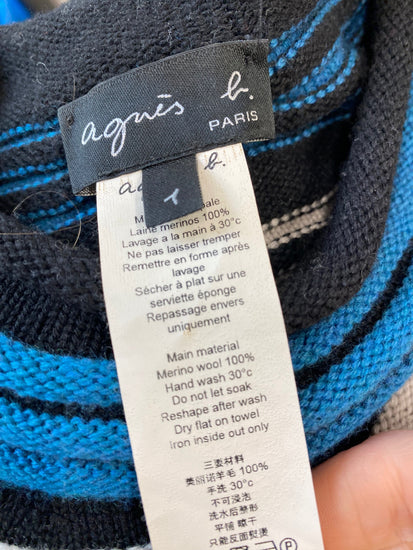 Fabulous Agnes B merino wool Dress UKS Black KB001