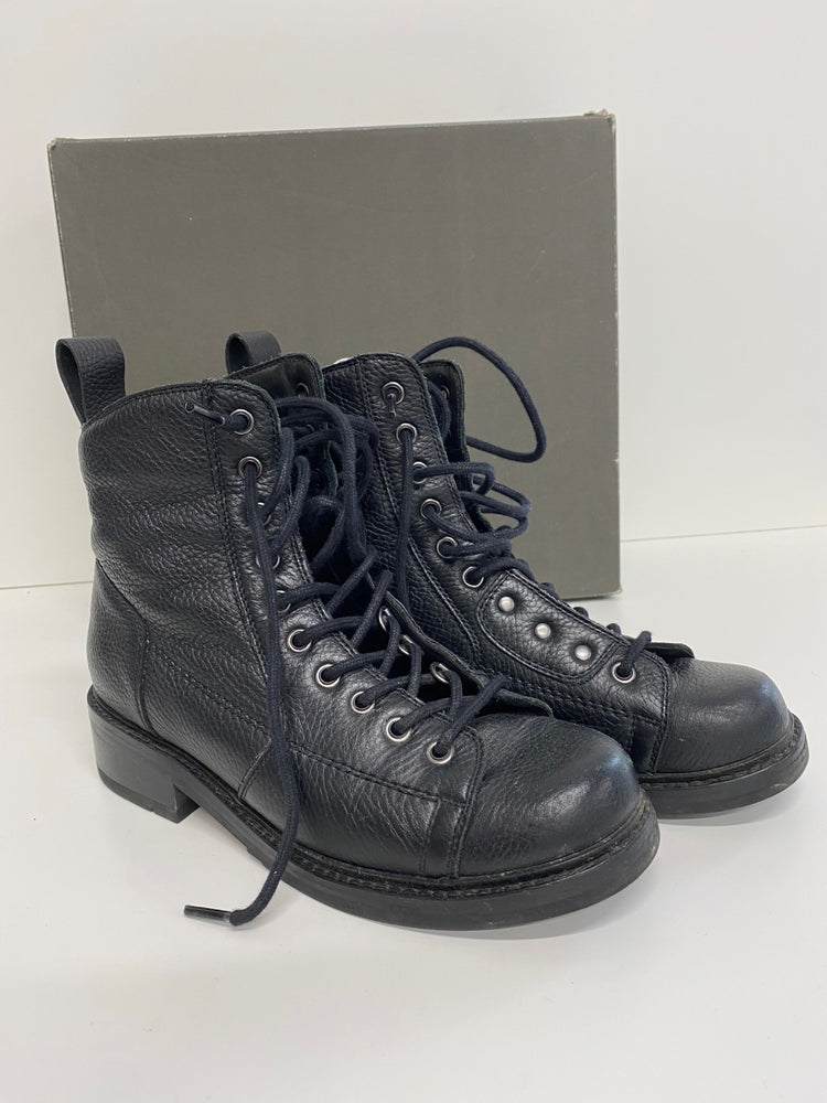 Fabulous G Star Roofer biker leather Boots UK5 Black KB001