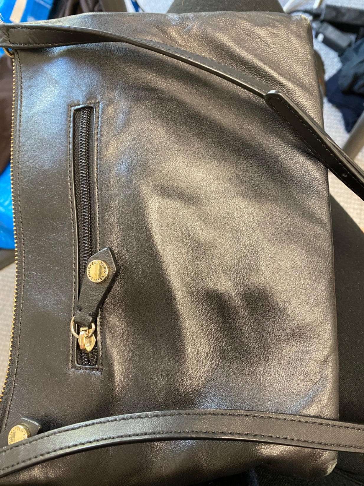 Fabulous Karl Largerfield Bag cross body quilted One Size Black