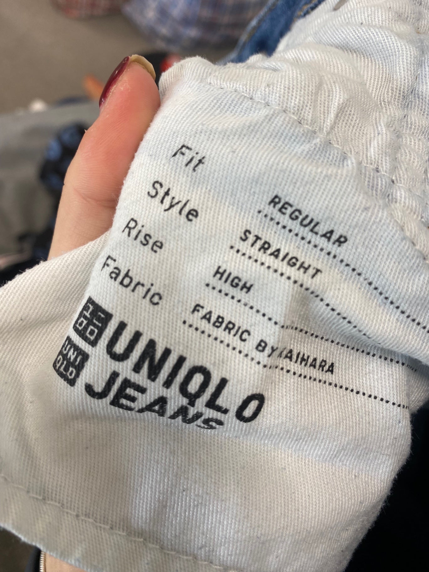 Fabulous Uniqlo Jeans W27” Blue casual straight high KB001