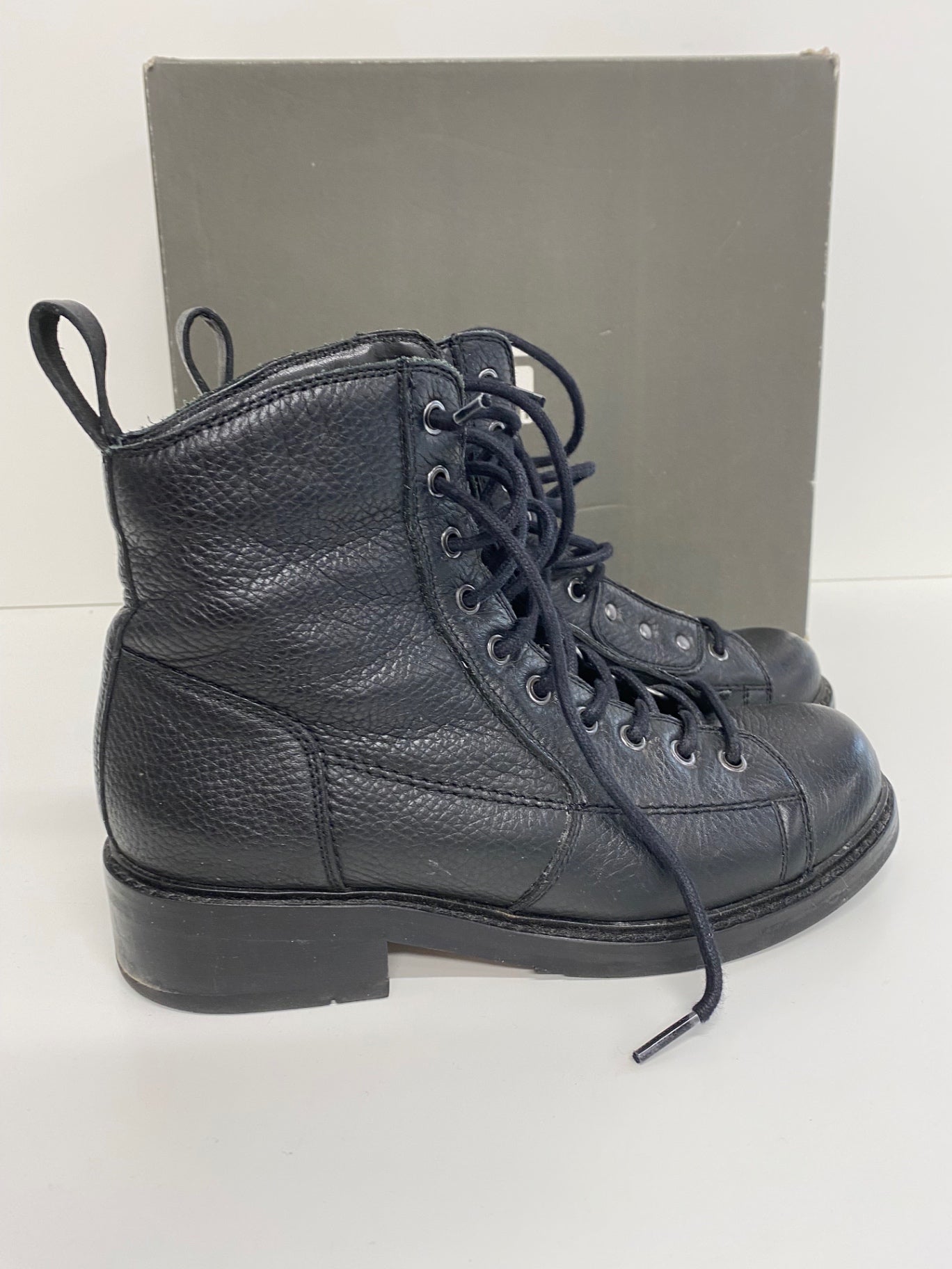 Fabulous G Star Roofer biker leather Boots UK5 Black KB001