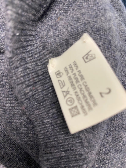 Fabulous Hawick Cashmere Sweater UK S Grey KB001