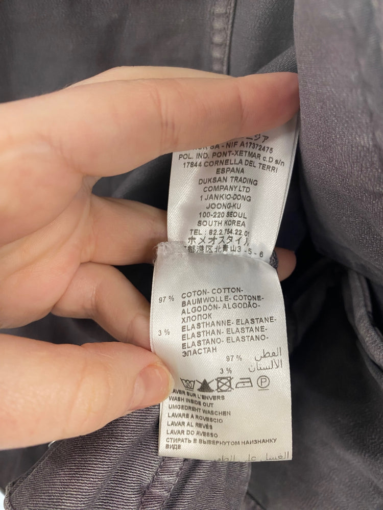 Fabulous Kookai Purple Wash Distress Look Denim Jacket UK8 KB001