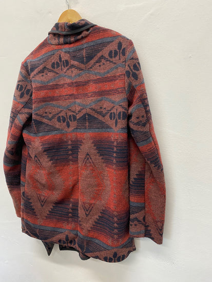 Fabulous Only Anno 1995 Blanket coat UkM Red Aztec blanket KB001