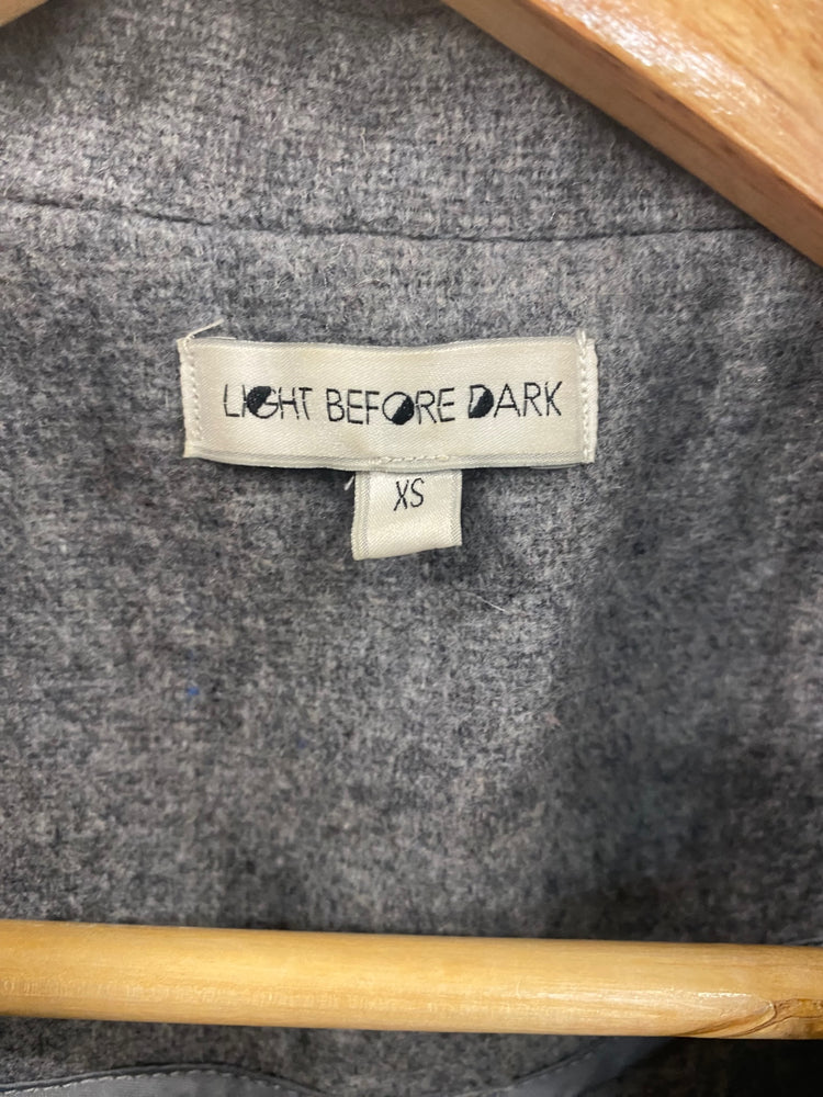 Fabulous Light Before Dark Grey Overcoat UK XS KB001