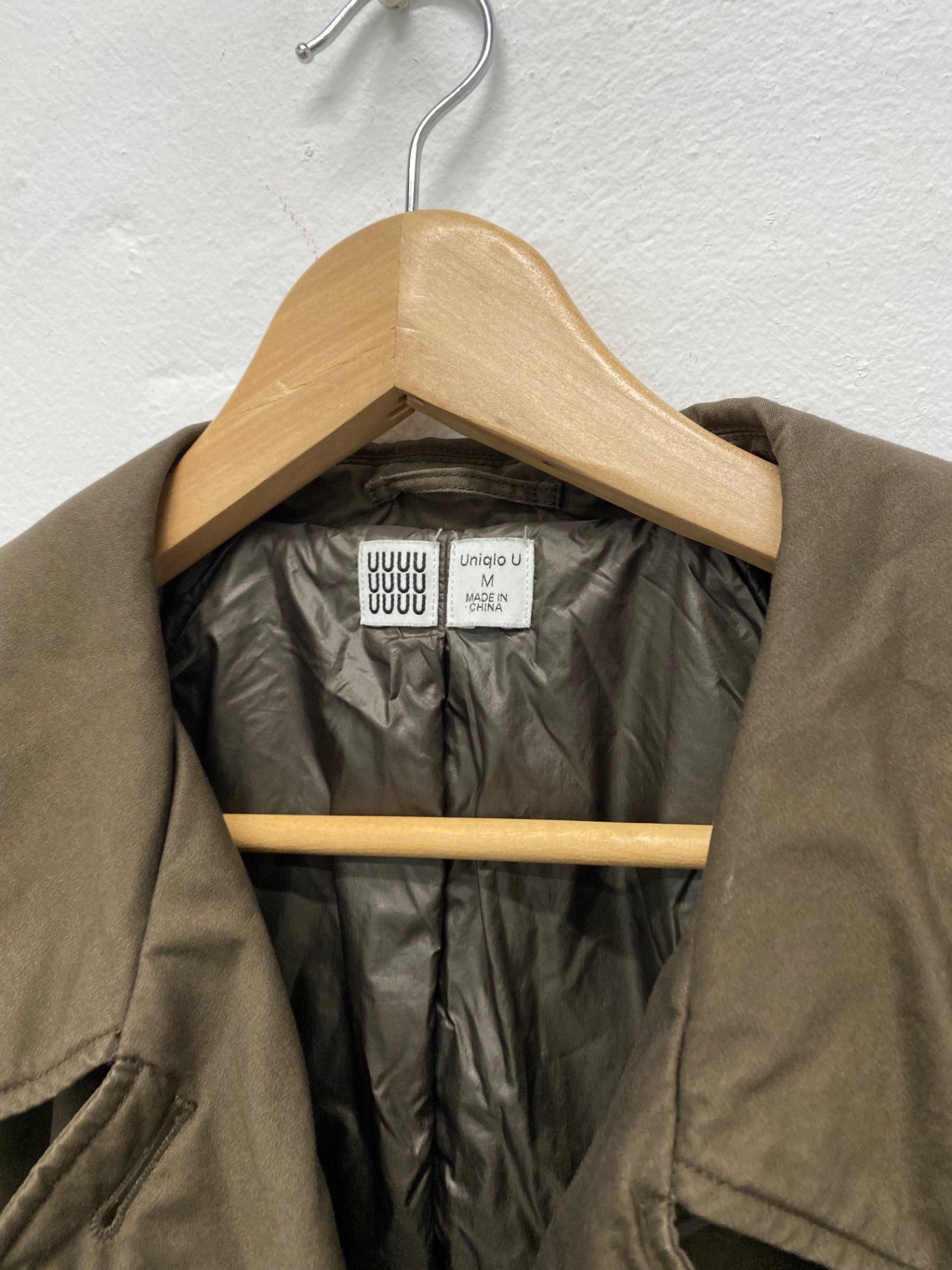 Fabulous UNIQLO U oversized Trench Coat UkM Brown KB001