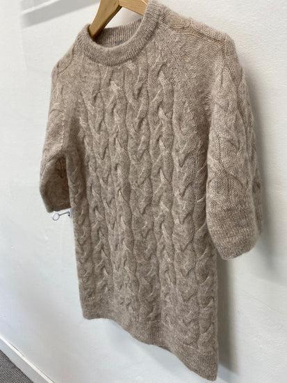Fabulous COS mohair blend lightweight Sweater UkXS Beige Brown KB001