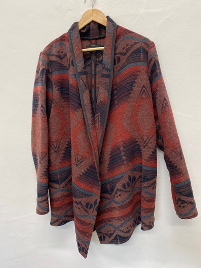 Fabulous Only Anno 1995 Blanket coat UkM Red Aztec blanket KB001
