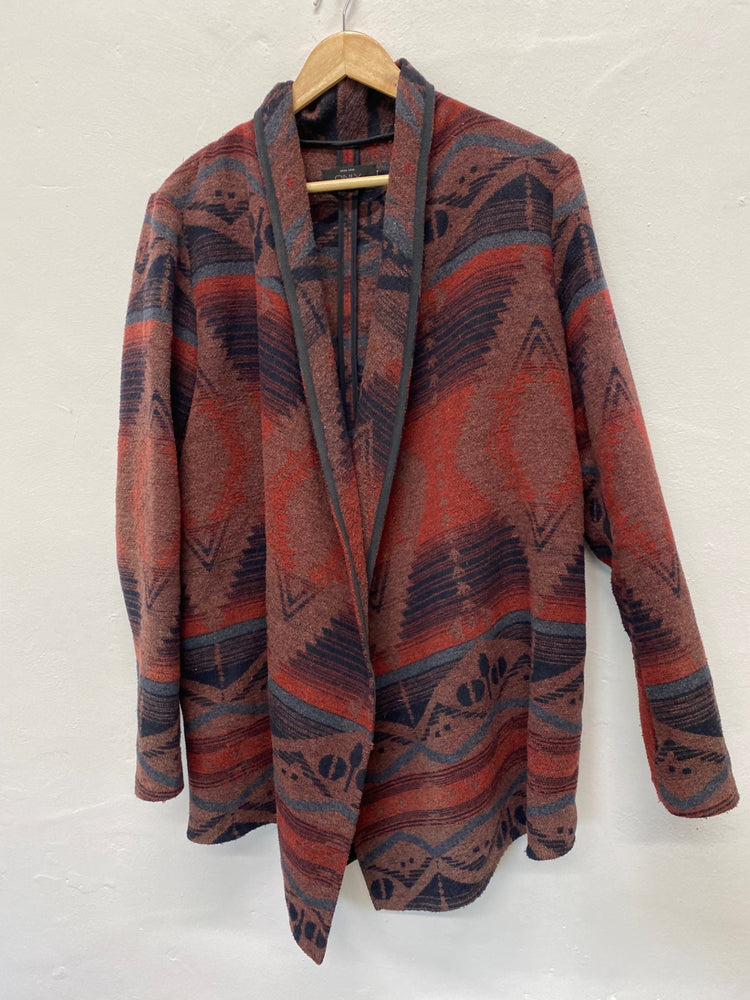 Fabulous Only Anno 1995 Blanket coat UkM Red Aztec blanket KB001