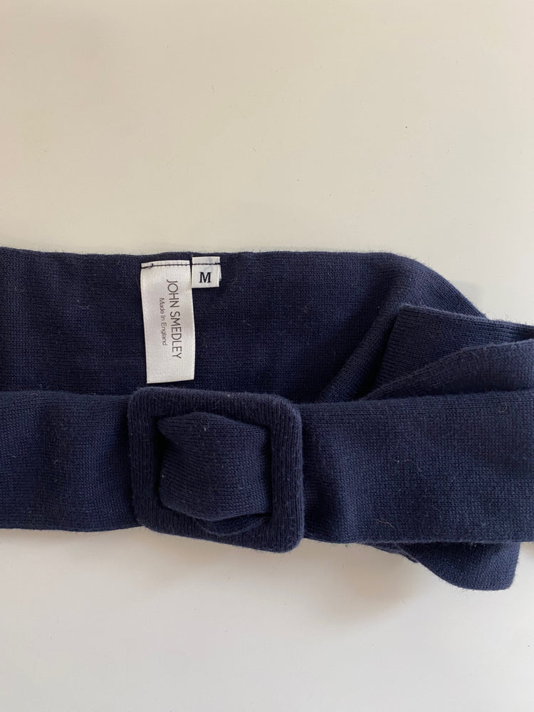 Fabulous John Smedley knit Belt M Navy Blue KB001