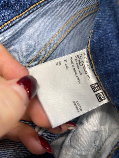 Fabulous Uniqlo Jeans W27” Blue casual straight high KB001