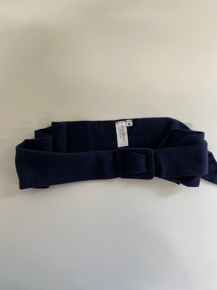 Fabulous John Smedley knit Belt M Navy Blue KB001