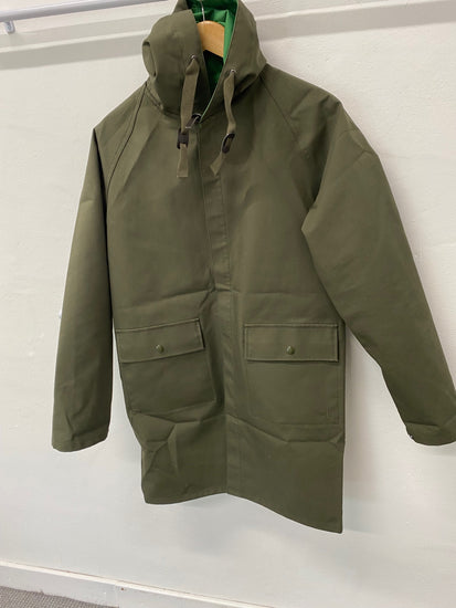 Fabulous Uniqlo x JW Anderson reversible Mens Raincoat UK M Green & khaki KB001