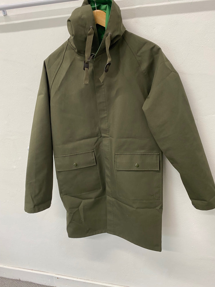 Fabulous Uniqlo x JW Anderson reversible Mens Raincoat UK M Green & khaki KB001