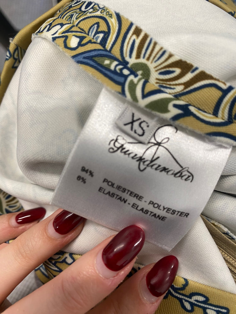 Fabulous Guardaroba Skirt UK XS Lime paisley KB001