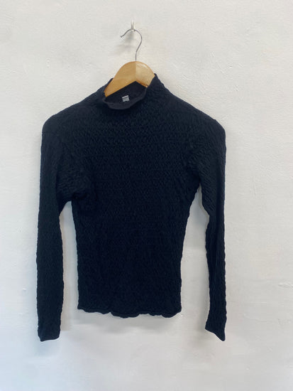 Fabulous Uniqlo Long sleeve top UK S Black KB001