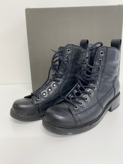 Fabulous G Star Roofer biker leather Boots UK5 Black KB001