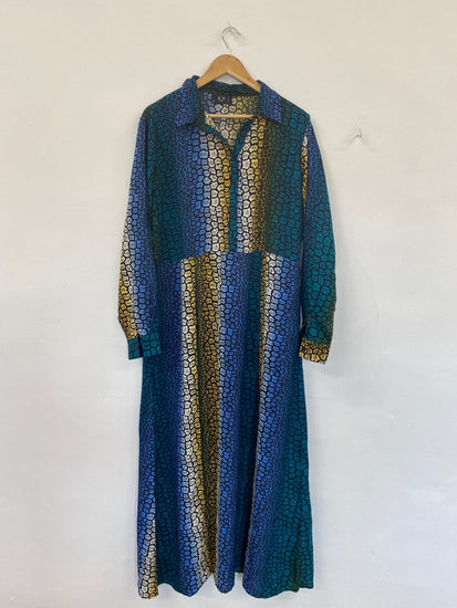 Fabulous AX Paris Multicolour Artsy Maxi Shirt Dress UK22 LK006