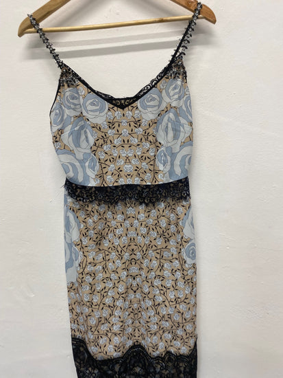 Fabulous River Island x Holly Fulton summer Dress Uk8 Baby Blue new Rrp £120 KM004