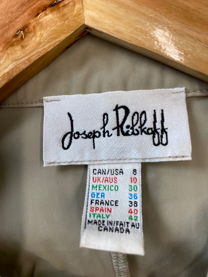 Fabulous Joseph Ribkoff y2K core ruffle Dress UK10 Stone KM004