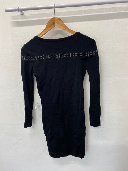 Fabulous GESTUZ Y2K rock Dress UKS Black with ironwork BT001