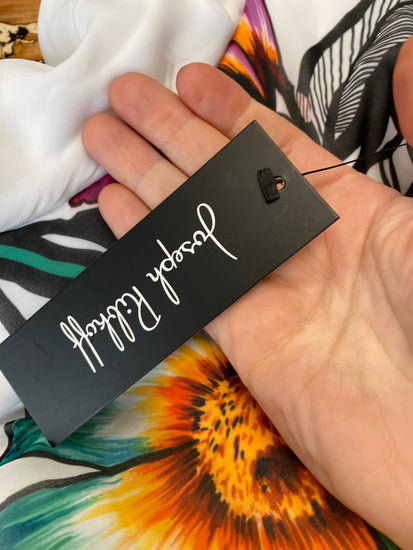 Fabulous Joseph Ribkoff floral floaty occasion Dress UK10 White New KM004