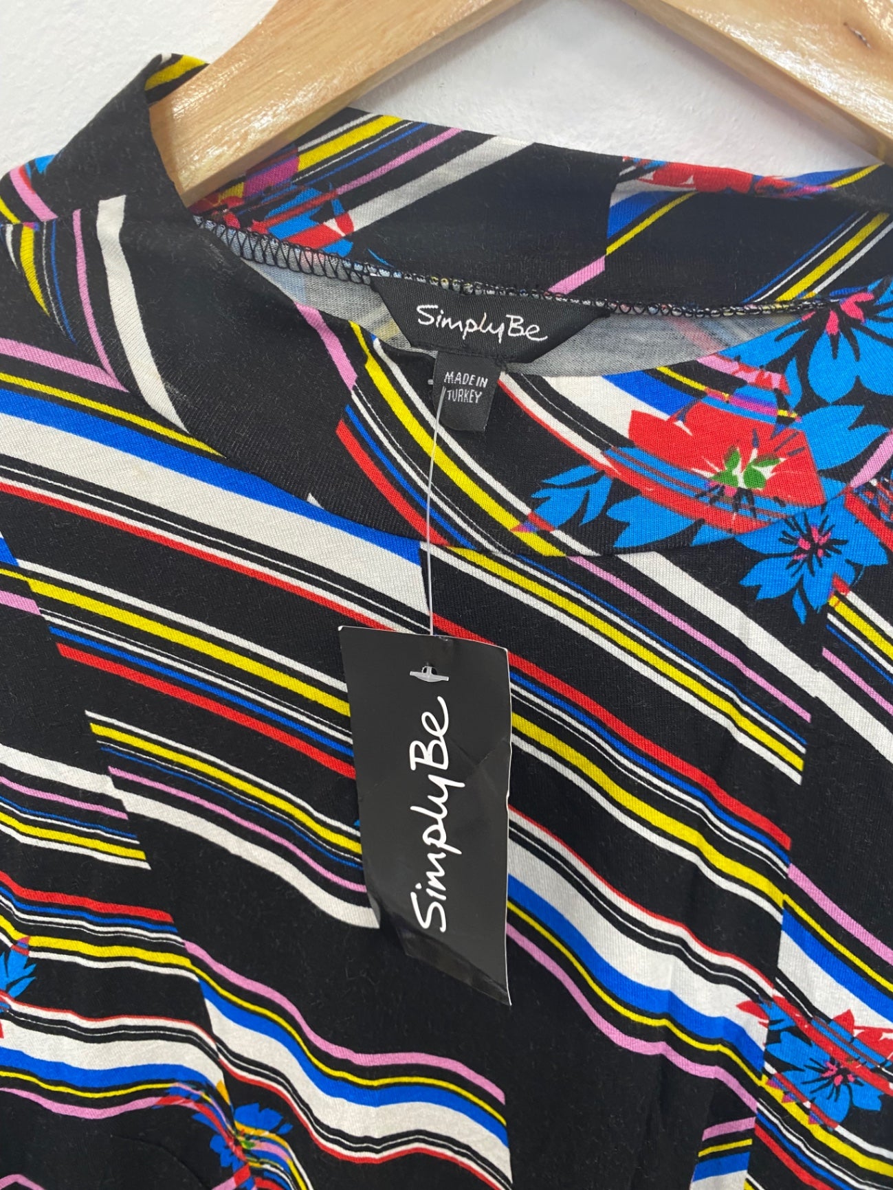 Fabulous Simply Be Artsy Floral Midi Dress UK22 LK006