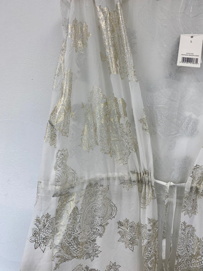 Fabulous George Boho Ivory & Gold Beach Cover UK L LK006