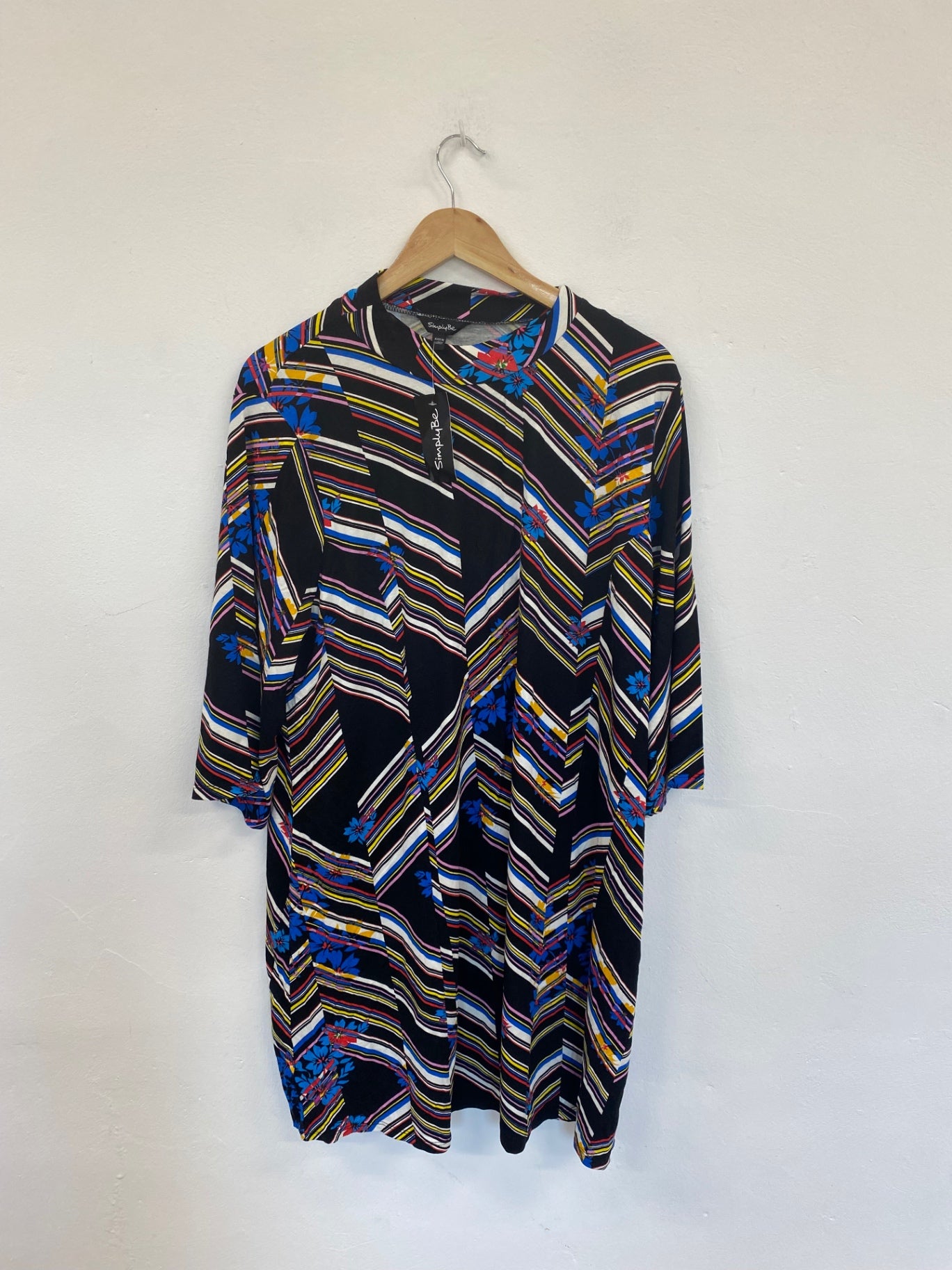 Fabulous Simply Be Artsy Floral Midi Dress UK22 LK006