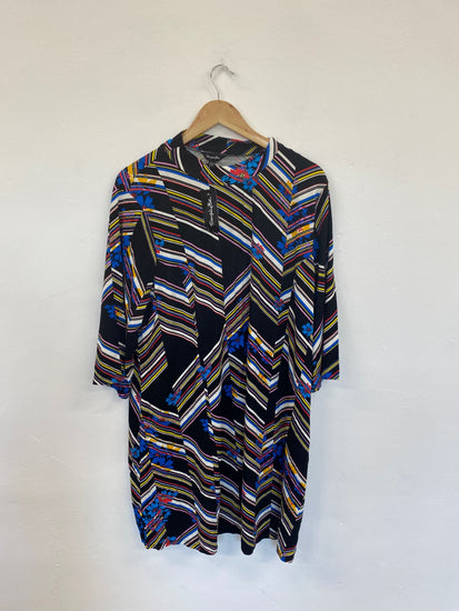 Fabulous Simply Be Artsy Floral Midi Dress UK22 LK006